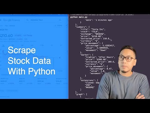 Scrape stock price data with Python