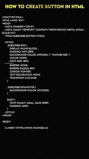 How To Create Link Button In HTML | Create Button In Html