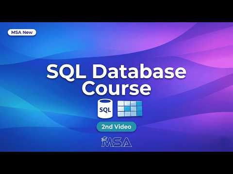 SQL Full Tutorial for Beginners (2026) | What is SQL & Basic Functions | learn with msa | animated