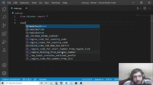 Python 3 Tkinter Script to Track Phone Number Location & Sim Card Details Using Phonenumbers Lib