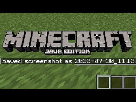 How To Take And Find A Minecraft Java Screenshot