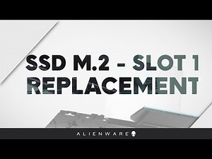 How to replace the solid-state drive in M.2 slot 1 on Alienware Area51m r2