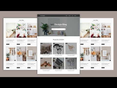 Simple Blog Page Using HTML & CSS | Full Video Tutorial