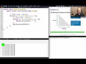 Printing a triangle of numbers using a nested loop in Java
