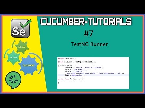 #Tutorials 7 Cucumber TestNG Runner || Cucumber Selenium