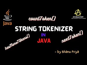 StringTokenizer in Java| lec 59| Java Tutorial| BhanuPriya