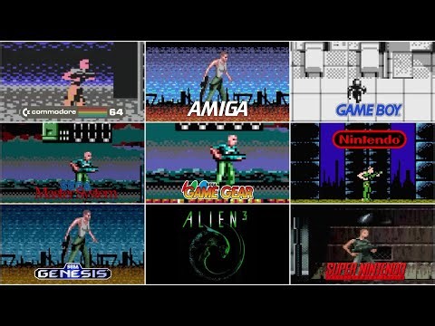 Alien 3 [1992] C64 vs Amiga vs GB vs GG vs SMS vs NES vs Genesis vs SNES (Version Comparison)