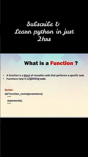 Python Functions↑↑Click