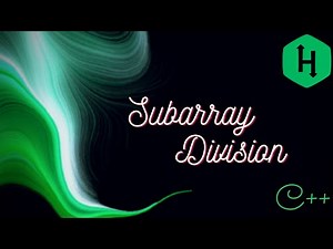 Subarray Division HackerRank Solution