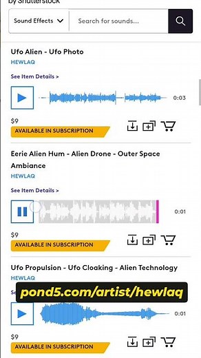 Alien Atmosphere, Creature SFX for Film, Games #alien #shorts #soundeffects #pond5 #filmscoring