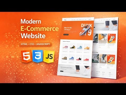 Build a Complete E-Commerce Website Using HTML CSS JavaScript | Step by Step