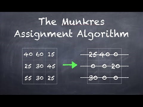 The Munkres Assignment Algorithm (Hungarian Algorithm)