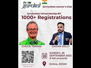 The OG of ServiceNow Developers–Chuck Tomasi LIVE Session | nowGurukul ServiceNow Virtual MeetUp #11