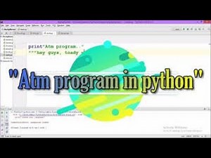 ATM MACHINE CODING in Python use in Jupyter Notebook
