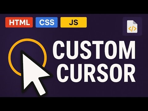 How to Create Custom Cursor using CSS and JavaScript | Coding Cloud