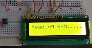 Digital Tachometer using IR Sensor with Arduino for measuring RPM