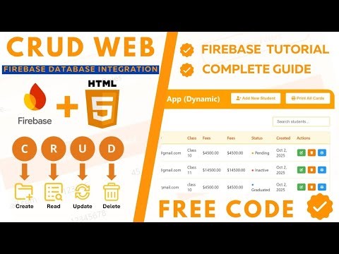 🔥 Build a Complete Firebase CRUD Web Application from Scratch | E1