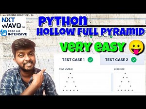 Hollow Full Pyramid | My Python Coding Practice | Coding Practice | Nxt Wave CCBP 4.0 Intensive