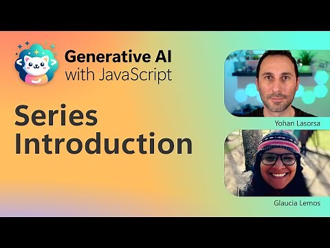 Generative AI with JavaScript - Introduction