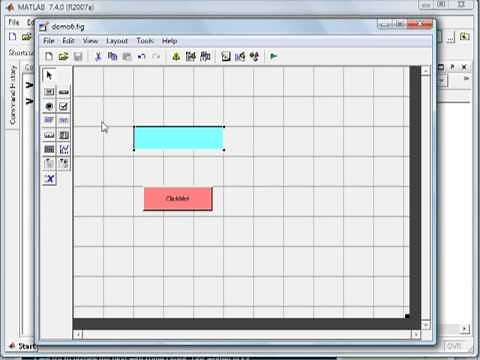 Creating GUI applications with Matlab.