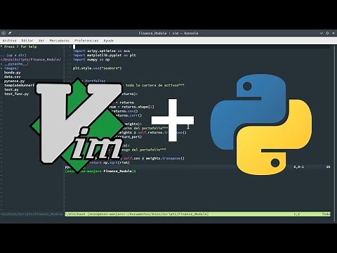 Configuración de Vim + Python e instalación de plugins.