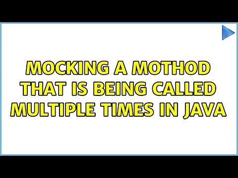Mocking a mothod that is being called multiple times in java