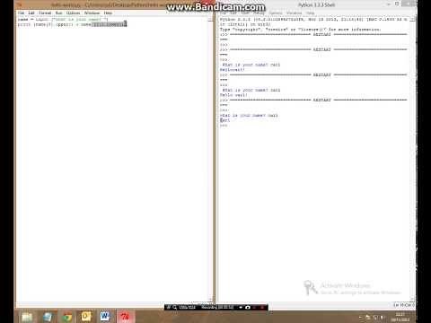 Basics Of Python - how to ask and answer a question