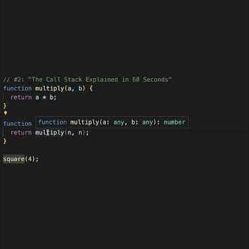 The Call Stack Explained in 60 Seconds | #javascript #coding