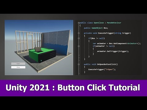 Unity 2021 UI Button Click Event Tutorial
