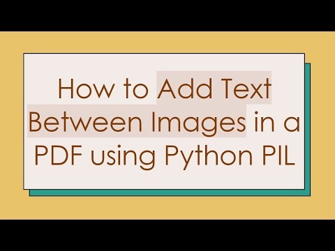 How to Add Text Between Images in a PDF using Python PIL