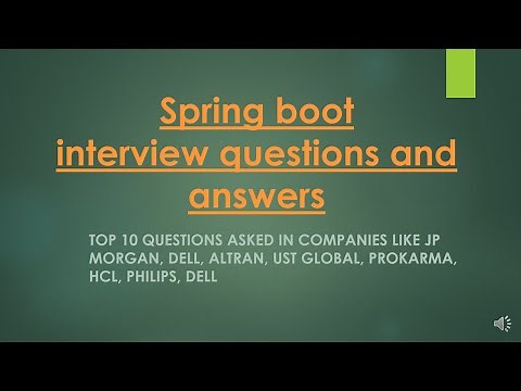 Top 10 spring boot Interview questions [most frequently asked java Interview questions and answers]