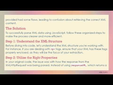 How to Effectively Parse XML Data Using JavaScript