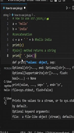 join() method in python : simplify your python code Like a Pro! 🔥 🐍