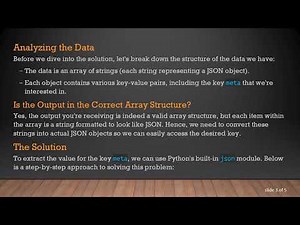 Extracting the meta Value from a JSON Array in Python