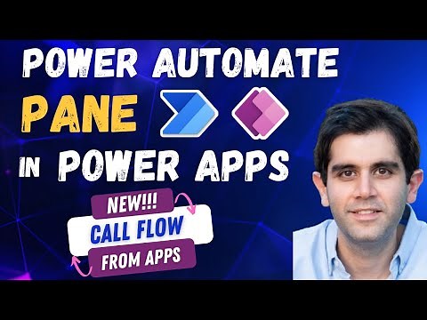 Power Automate Pane in Power Apps | Call flow from Power Apps | New Feature