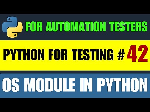 Python for Testers #42 | OS Module