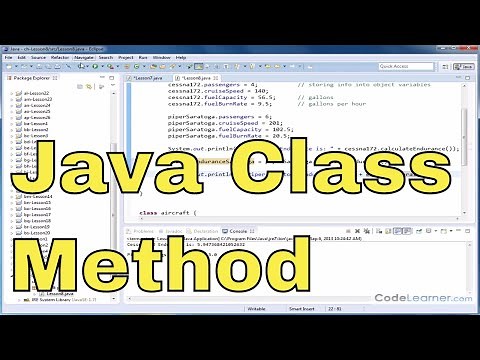 Java Programming Tutorial - 08 - Returning a Value from a Class Method