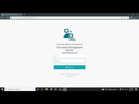 Document Management and Tracking System (Web-based) DEMO