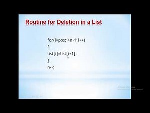 Array Implementation of List