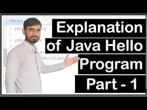Explanation of Java Hello World Program by Deepak (Part 1 - Hindi)