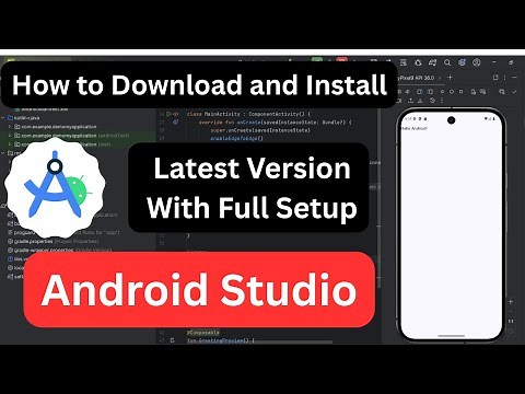 How to download and install latest version of Android Studio with full setup #androidstudio