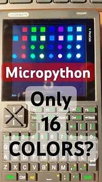 Clockwork PicoCalc: Only 16 Colors with Python? #picocalc #micropython #mmbasic #raspberry #python