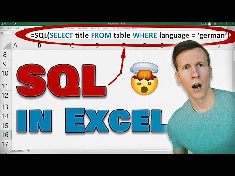 Run SQL queries in EXCEL (just like a normal Excel formula 🤯)