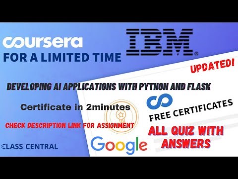Developing AI Applications with Python and Flask,(week1-3) All Quiz Answers.#coursera #quiz #course