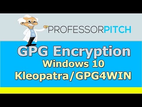 GPG Encryption for Windows 10