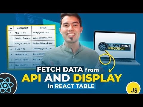 React JS 👉 Creating a Dynamic Table with Data Fetched from an API