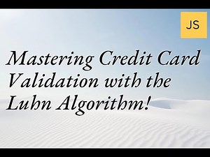Mastering Credit Card Validation with the Luhn Algorithm! #Coding #LuhnAlgorithm #WebDev