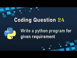 Python Interview Question and Answer | Python Interview | Python Programming Question
