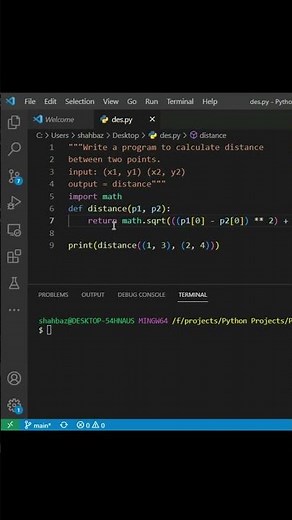 Python Tutorial: How to Calculate Distance Between Two Points