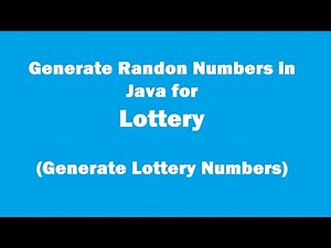 Generate random number for lottery( Mega Millions) using Java....